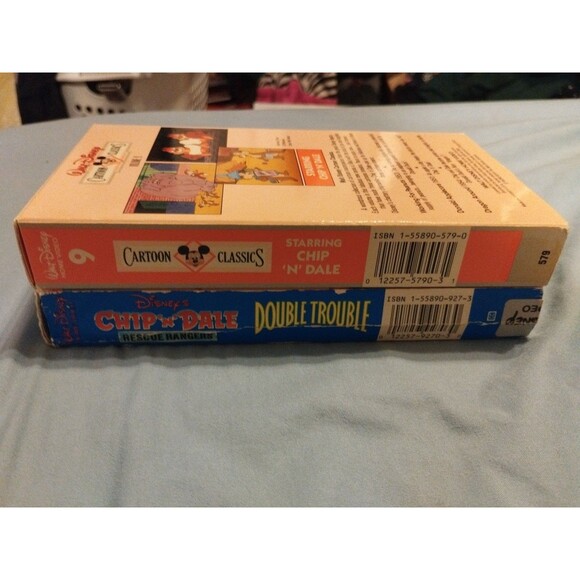 Disney Chip N Dale VHS Lot of 2 Tapes - Rescue Rangers & Classic Cartoons - Picture 5 of 6